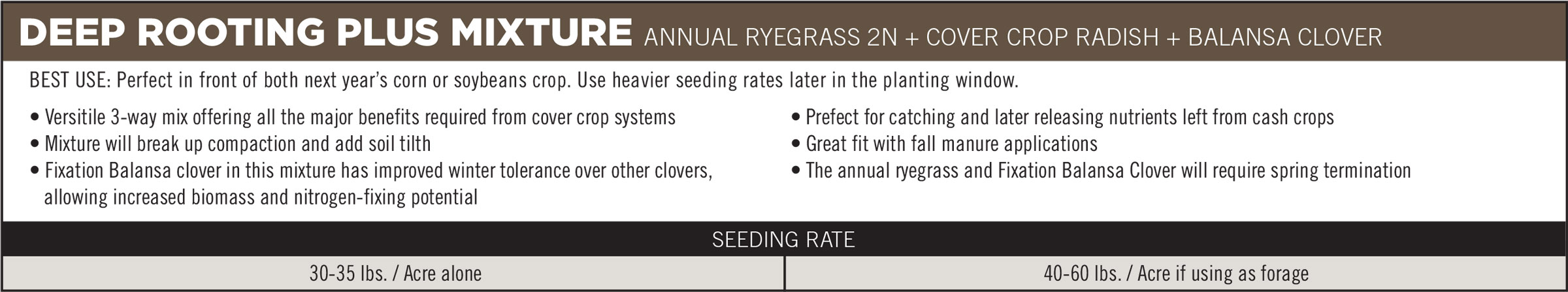 Deep Rooting Plus Mixture